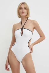 Max Mara Beachwear egyrészes fürdőruha fehér, puha kosaras, 2416831279600 - fehér M
