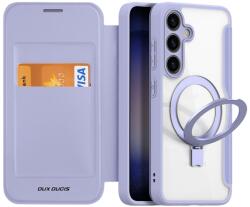 Dux Ducis X STAND Husă rabatabilă cu MagSafe pentru Samsung Galaxy S24 5G violet