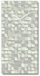 Wallmuralia. hu Téglalap alakú üvegóra Geometrikus minta 30x60 cm fehér