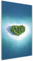  Wallmuralia. hu Akril üveg kép Beach szív alakú 50x100 cm 4 fogantyú