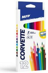 MFP Háromszög alakú MPF színes ceruza 12 db hegyezővel