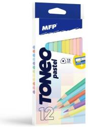 MFP Háromszög alakú színes ceruza MFP 12 db - pasztell, hegyezővel (6300621)