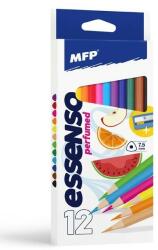 MFP Háromszög alakú színes ceruza MFP 12 db - élezővel illatosított
