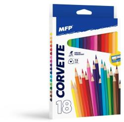MFP Háromszög alakú MPF színes ceruza 18 db élezővel