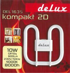 DeLux Kompakt perec fénycső 10W 4000K 4PIN GR10q 230V 600lm (DEL1635)
