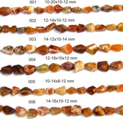  Margele Opal de Foc Mexic Neregulat Fatetat 4x3-7x5 mm Sirag 40 cm