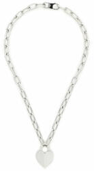 Fossil Nyaklánc Fossil Harlow Linear Texture Heart JF04657040 Silver 00