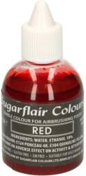 Sugarflair Colours airbrush festék, piros, 60ml