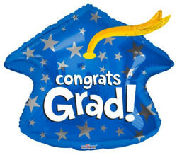 Kaleidoscope Ballagási lufi 18" 45cm Congrats Grad (LUFI876266)