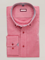 Willsoor Férfi rózsaszín, szürke, kontrasztos részletekkel díszített, slim-fit ing 16726