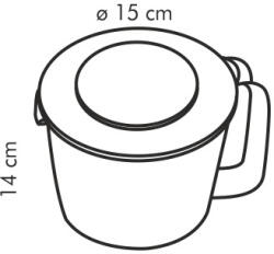 Tescoma Mérőkancsó, 1, 5 l, műanyag, Delícia (Sz-Te-630414)