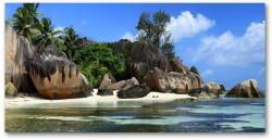 Wallmuralia. hu Akril üveg kép Seychelles panoráma 140x70 cm 4 fogantyú