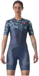 Castelli - costum trisuit triatlon pentru femei, maneca scurta Free Sanremo SS Suit - indigo belgian turcoaz (CAS-8620096-424)