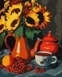 Ideyka Set pictura pe numere, cu sasiu, Ceai de vara, 40x50 cm (KHO5678) Carte de colorat