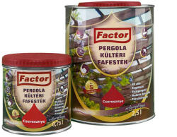 Factor Pergola Kültéri Fafesték fehér 0, 75 l (FACT247)