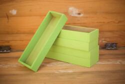 Minikek Zöld díszíthető alacsony doboz