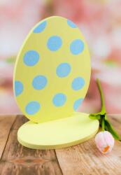 Minikek Talpas húsvéti tojás, babakék pöttyökkel