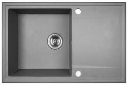 Laveo HUNTER egymedence csepptálcás mosogató, szürke K (SRU_511T) - mosibolt