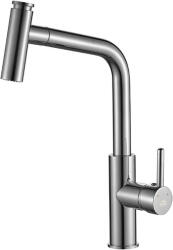 Laveo TORO Kihúzható zuhanyváltós csaptelep, króm - mosibolt