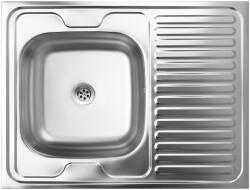 Laveo LON 60 teletetős egymedence csepptálcás inox mosogató szifonnal K