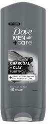 Dove Men + Care Charcoal + Clay frissítő tusfürdő aktív szénnel és agyaggal 400 ml férfiaknak