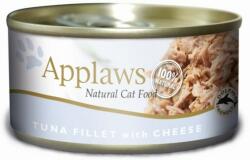 Applaws Cat Adult Tuna with Cheese in Broth ton si branza 24x70 g hrana umeda pisica