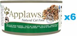 Applaws Cat Adult Tuna with Seaweed in Broth 6x70 g hrana umeda pisica, ton si alge