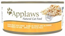 Applaws Cat Adult Chicken Breast with Cheese in Broth hrana umeda pisici 24x156 g piept pui si branza