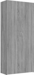 vidaXL szürke sonoma színű szerelt fa cipősszekrény 80x35, 5x180 cm (815277) (815277)