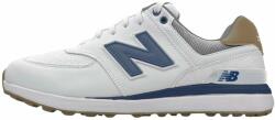 New Balance 574 Greens Mens Golf Shoes White/Navy 45, 5 (MG574WN-11,5)