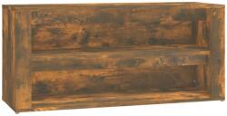 vidaXL füstös tölgy színű szerelt fa cipőtartó 100x35x45 cm (816909) (816909)