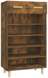vidaXL füstös tölgy színű szerelt fa cipősszekrény 60 x 35 x 105 cm (817555) (817555)