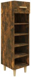 vidaXL füstös tölgy színű szerelt fa cipősszekrény 30 x 35 x 105 cm (817561) (817561)