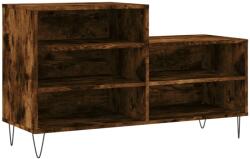 vidaXL füstös tölgyszínű szerelt fa cipősszekrény 102 x 36 x 60 cm (831393) (831393)
