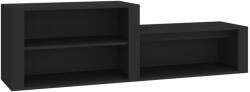 vidaXL fekete szerelt fa cipőszekrény 150 x 35 x 45 cm (816913) (816913)