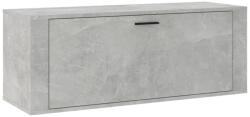 vidaXL betonszürke szerelt fa fali cipőszekrény 100x35x38 cm (821024) (821024)
