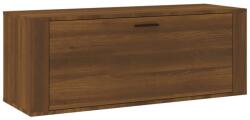 vidaXL barna tölgyszínű szerelt fa fali cipősszekrény 100x35x38 cm (821027) (821027)