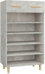 vidaXL betonszürke szerelt fa cipőszekrény 60 x 35 x 105 cm (812784) (812784)