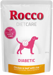 Rocco Rocco Diet Care Diabetic Pui și vită cu orez 300 g - Pliculețe 6 x