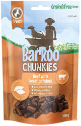 Barkoo Barkoo 2 + 1 gratis! 3 x 100 g Chunkies Sticksuri umplute - Vită & cartofi dulci (3 g)