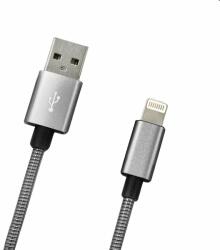 mobilNET Adat- és töltőkábel USB/Lightning, 2A, 1m, ezüst (KAB-0151-USB-LIGHT)