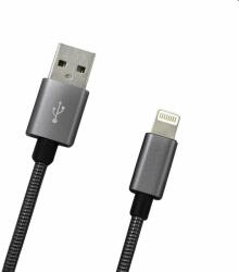 mobilNET Adat- és töltőkábel USB/Lightning, 2A, 1m, szürke (KAB-0099-USB-LIGHT)