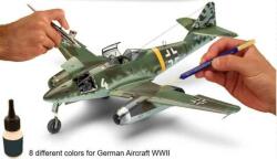 REVELL Set de culori Aqua Color 36200 - Aeronava Germană din Al Doilea Război Mondial (8 x 17ml) (18-36200)