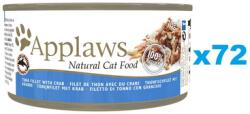 Applaws Cat Tonhal és rák húslevesben 72x70 g