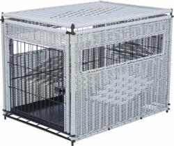 TRIXIE Cușcă Trixie Home, câine/pisică, gri deschis, răchită/metal, M: 58 × 60 × 77 cm (TX-39749)