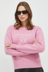 PINKO pulover de lana femei, culoarea roz, light PPYX-BLD0M6_42X