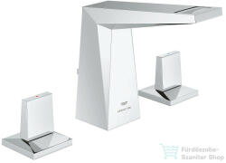 GROHE ALLURE BRILLIANT M 3 üléses mosdó csaptelep automata leeresztővel, króm 20626000 (20626000)