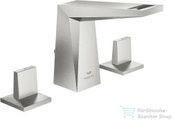 GROHE ALLURE BRILLIANT M 3 üléses mosdó csaptelep automata leeresztővel, Supersteel 20626DC0 (20626DC0)