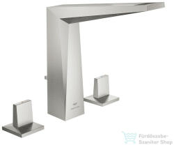 GROHE ALLURE BRILLIANT 3 üléses mosdó csaptelep automata leeresztővel, Supersteel 20627DC0 (20627DC0)