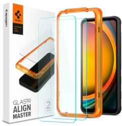 Spigen AGL07581 Samsung Galaxy Xcover 7 Spigen GlastR Align Master edzett üveg képernyővédő fólia, felhelyezést segítő kerettel, átlátszó (AGL07581)